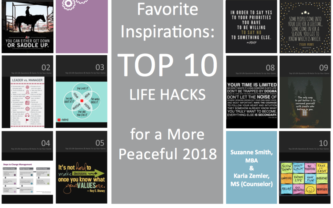Favorite Inspirations: Top 10 Life Hacks for a More Peaceful 2018